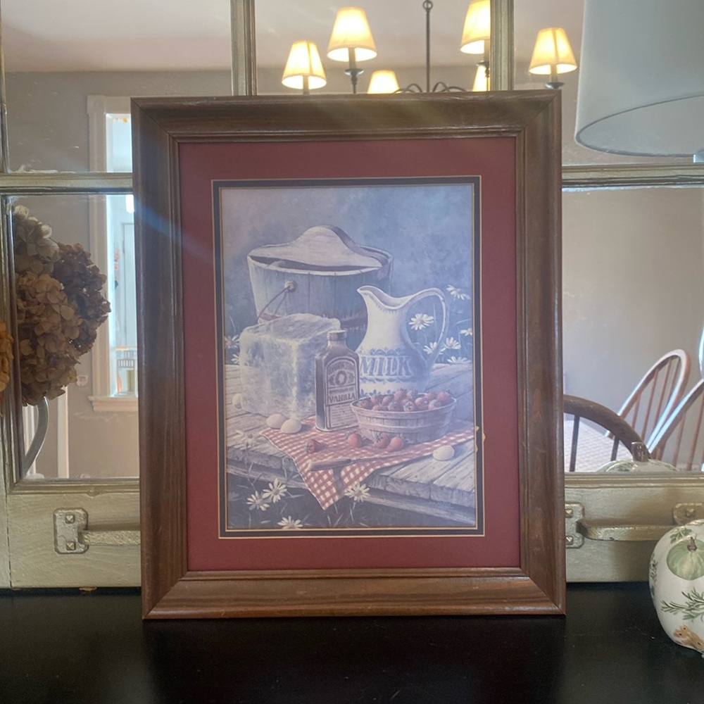 Tan Chun Chiu Chinese Painter Artist Homemade Strawberry Ice cream Realism Print